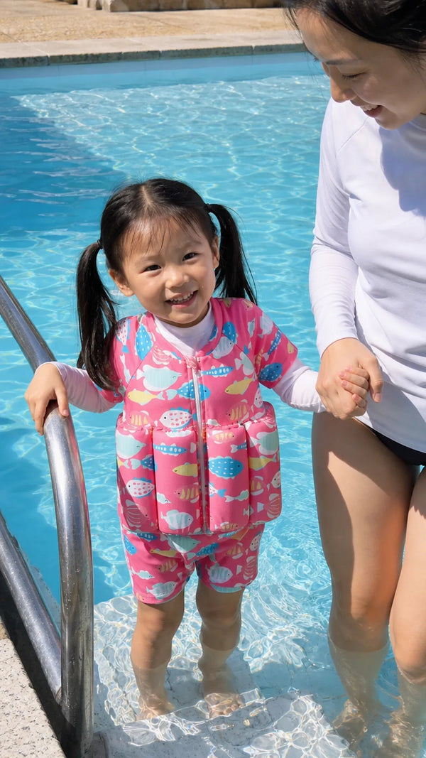 FloatSuit Criativae - 浮力材が内蔵された子ども用水着