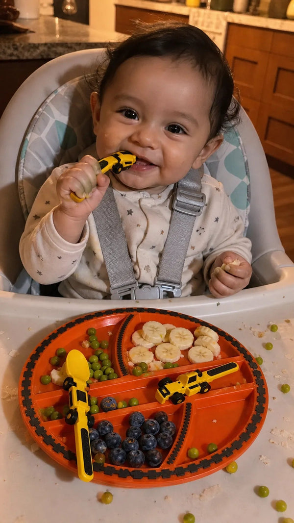 はたらくスプーン Criativae - 食事が遊びになるはたらく車の食器セット