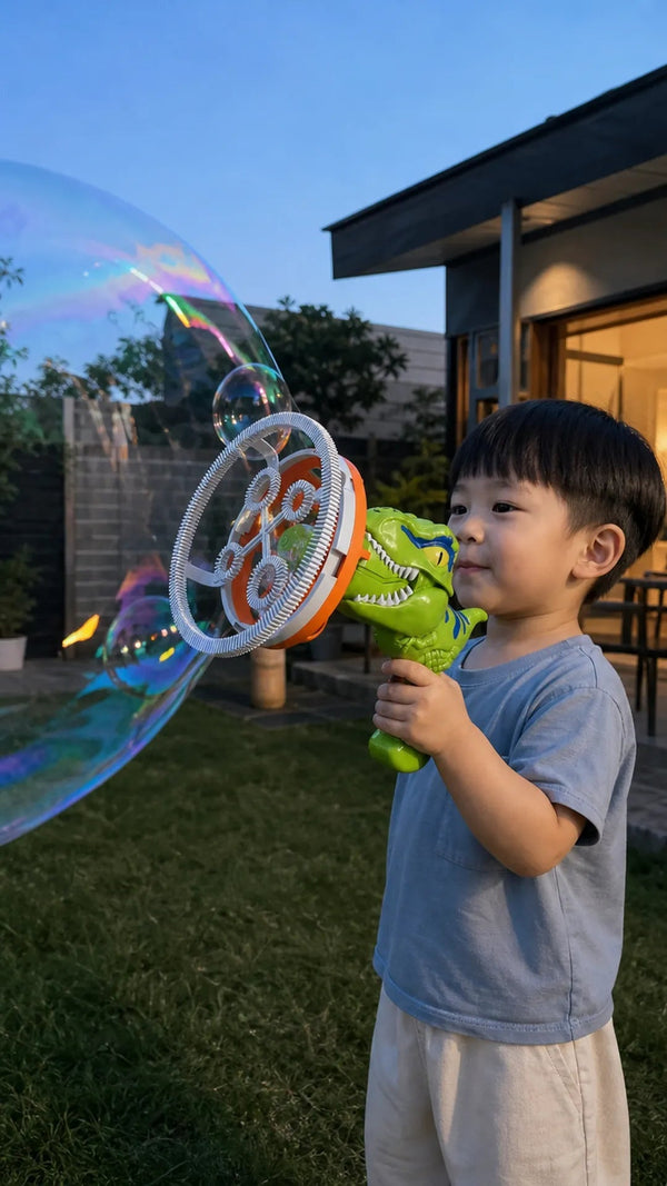Dino Bubble Criativae - 大きなシャボン玉が次々飛び出す恐竜バブルガン