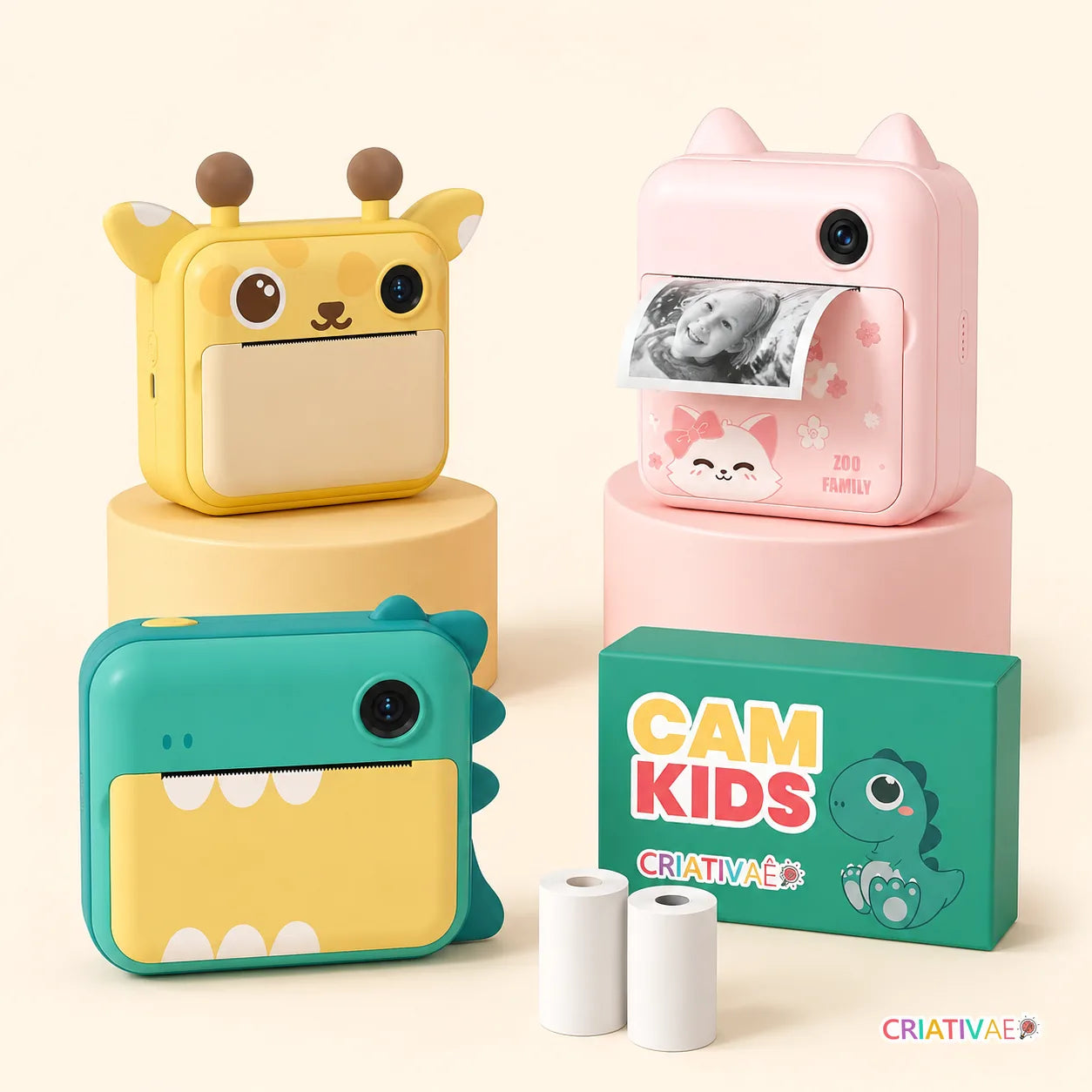 Cam Kids Criativae - その場でプリントできるこどもカメラ