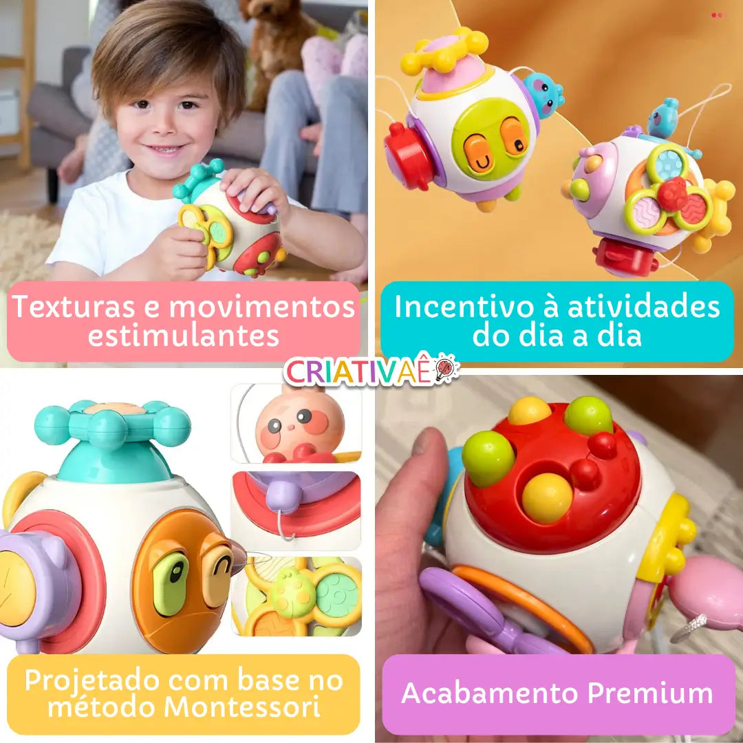 CuboBaby Criativae - 6つの仕掛けが詰まったモンテッソーリ知育キューブ