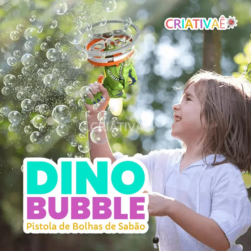 Dino Bubble Criativae - 大きなシャボン玉が次々飛び出す恐竜バブルガン