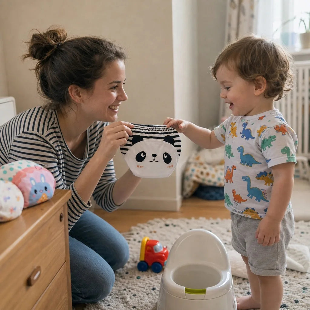 Cute Baby Criativae - おむつ卒業を助ける布トレーニングパンツ3枚セット