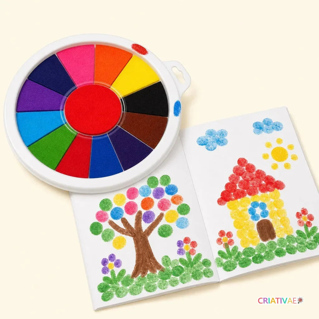 ゆびえのぐ Criativae - 手で描くモンテッソーリ絵の具セット