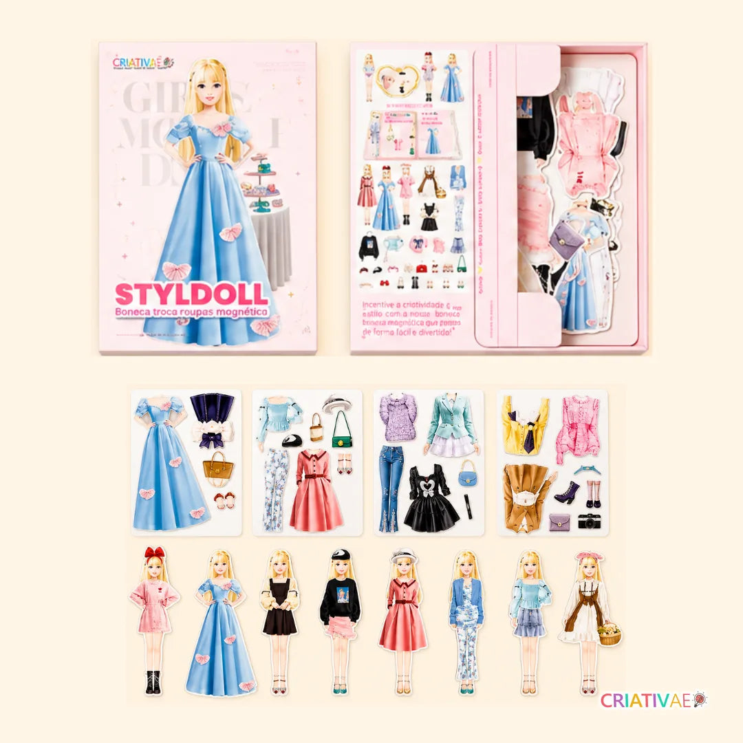 Styldoll Criativae - マグネットで着替えるファッションドール