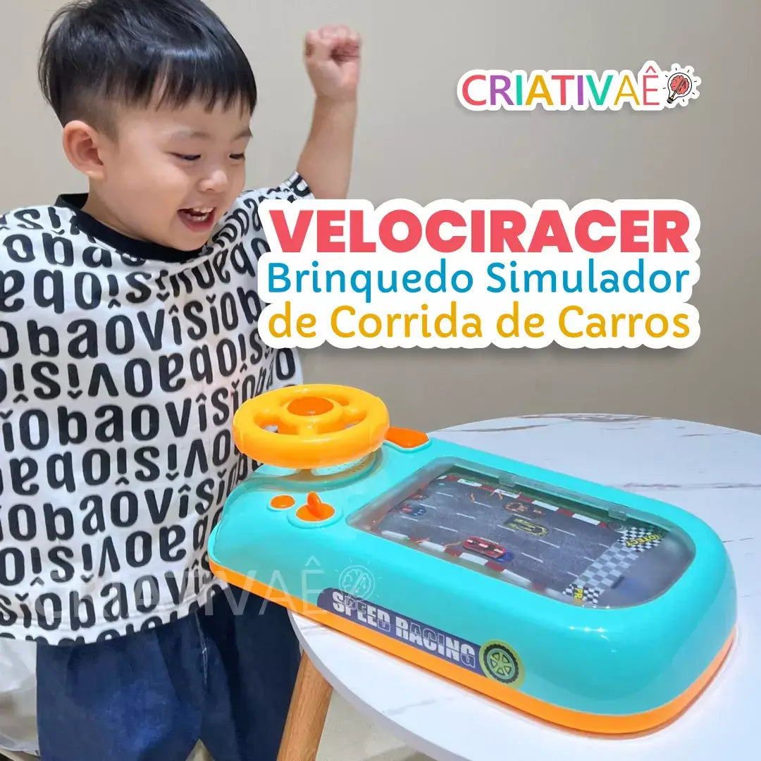 Velociracer Criativae - 本物のハンドルで遊ぶ画面なしレーシングゲーム