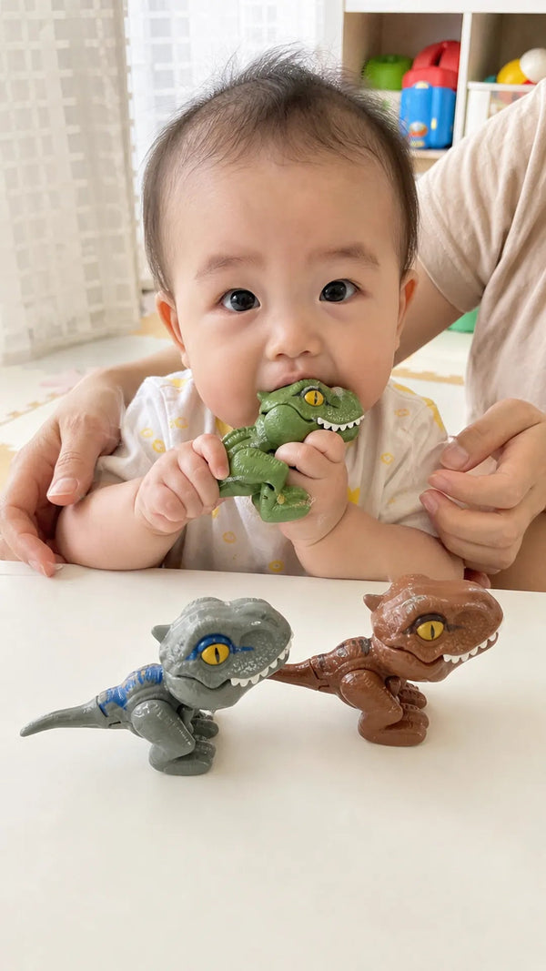 ガブガブザウルス Criativae - 指をパクッとくわえるミニ恐竜セット