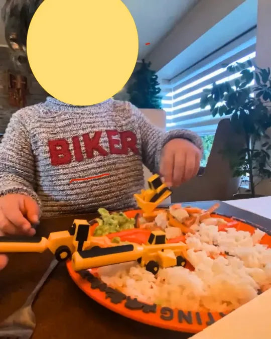 はたらくスプーン Criativae - 食事が遊びになるはたらく車の食器セット