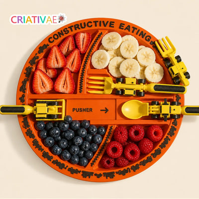 はたらくスプーン Criativae - 食事が遊びになるはたらく車の食器セット