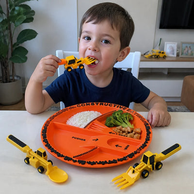 はたらくスプーン Criativae - 食事が遊びになるはたらく車の食器セット