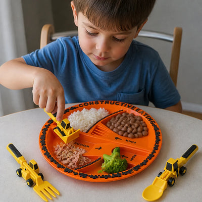 はたらくスプーン Criativae - 食事が遊びになるはたらく車の食器セット