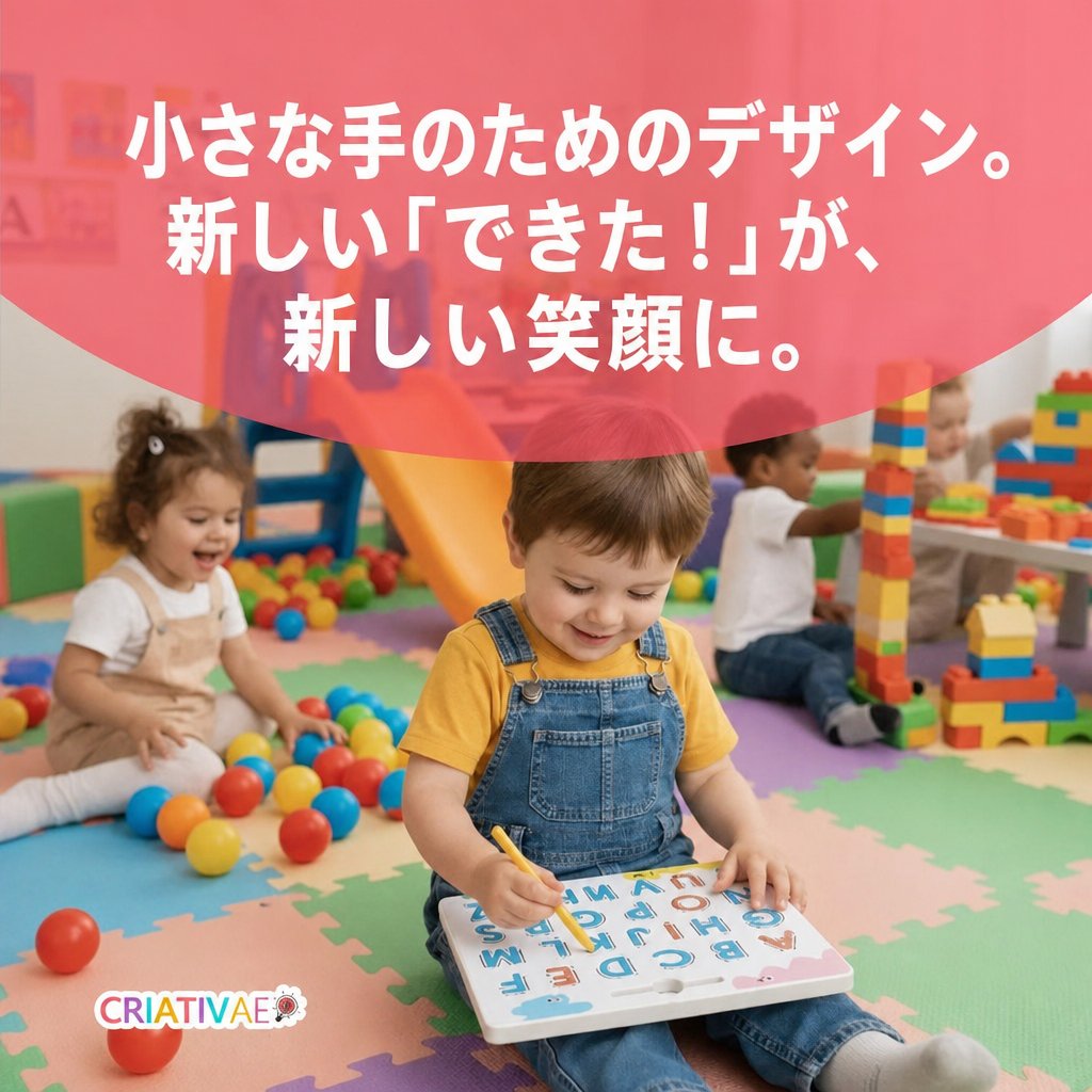 もじなぞりボード Criativae - 両面つかえるマグネット式アルファベット練習ボード