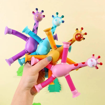 Giraffix Criativae - のびちぢみするキリン4体の感覚あそびセット