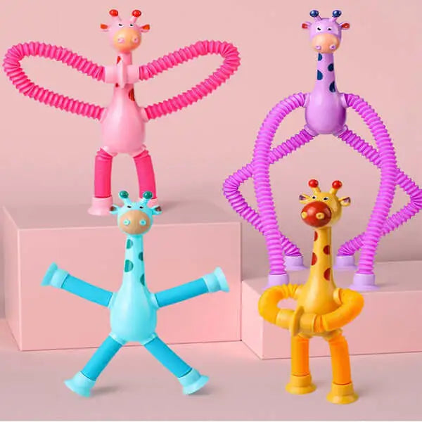 Giraffix Criativae - のびちぢみするキリン4体の感覚あそびセット