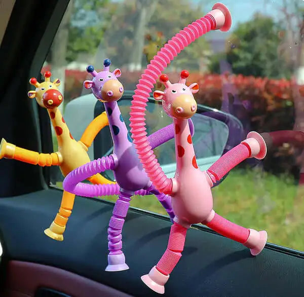 Giraffix Criativae - のびちぢみするキリン4体の感覚あそびセット