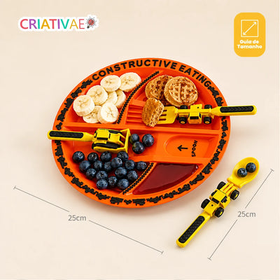 はたらくスプーン Criativae - 食事が遊びになるはたらく車の食器セット