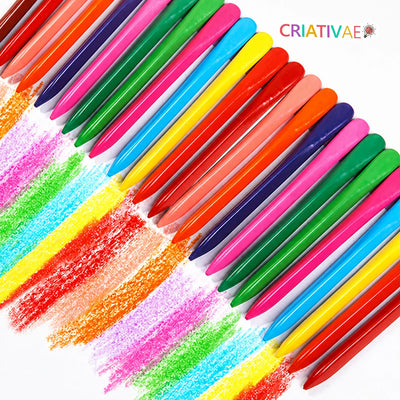 よごれないクレヨン Criativae - 手が汚れない三角クレヨン