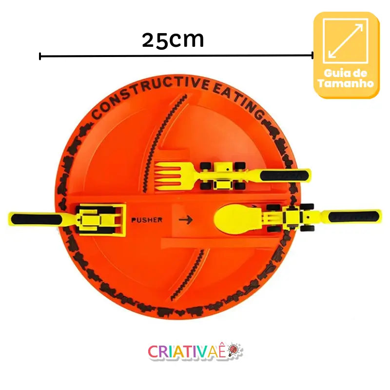 はたらくスプーン Criativae - 食事が遊びになるはたらく車の食器セット