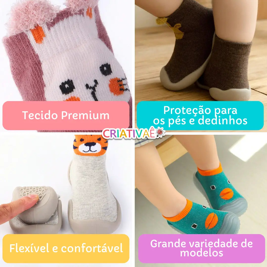 Animashoes Criativae - シリコン底で床をつかむベビーシューズ
