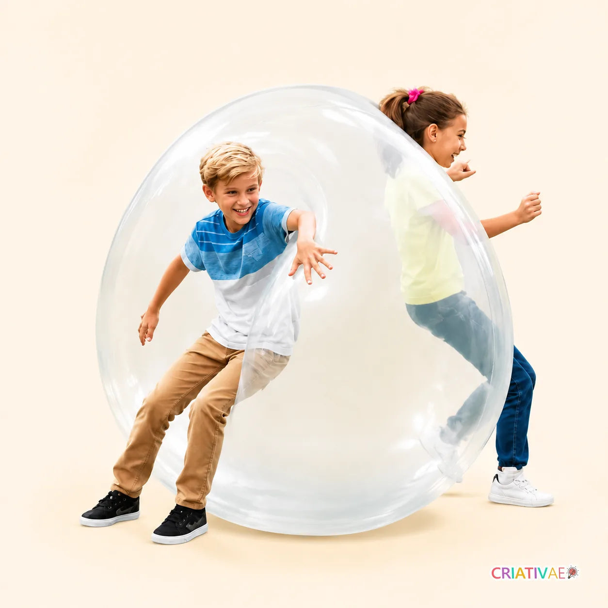 Gigantball Criativae - 空気でも水でも遊べる特大バブルボール