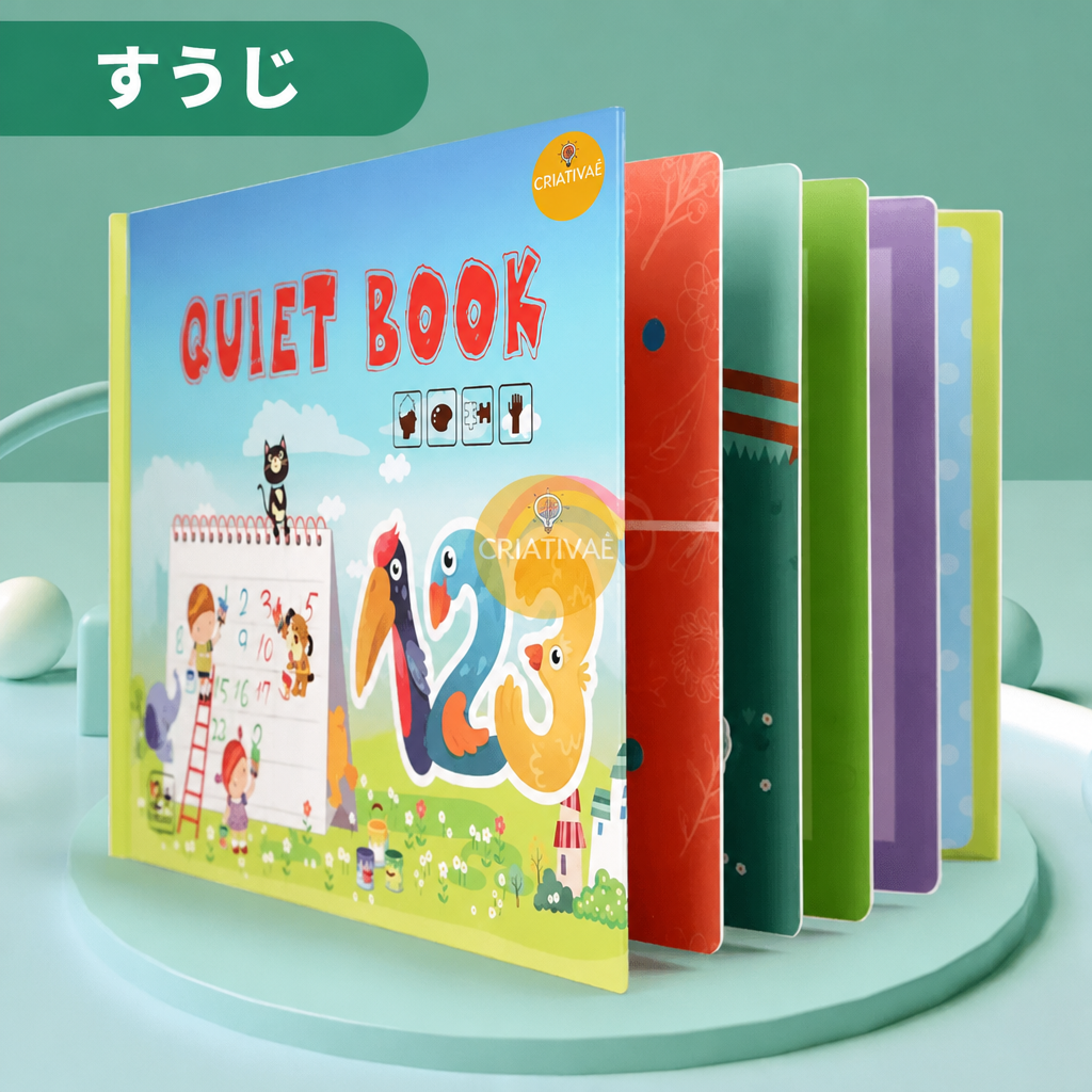 QuietBook すうじ – マジックテープの知育ページ