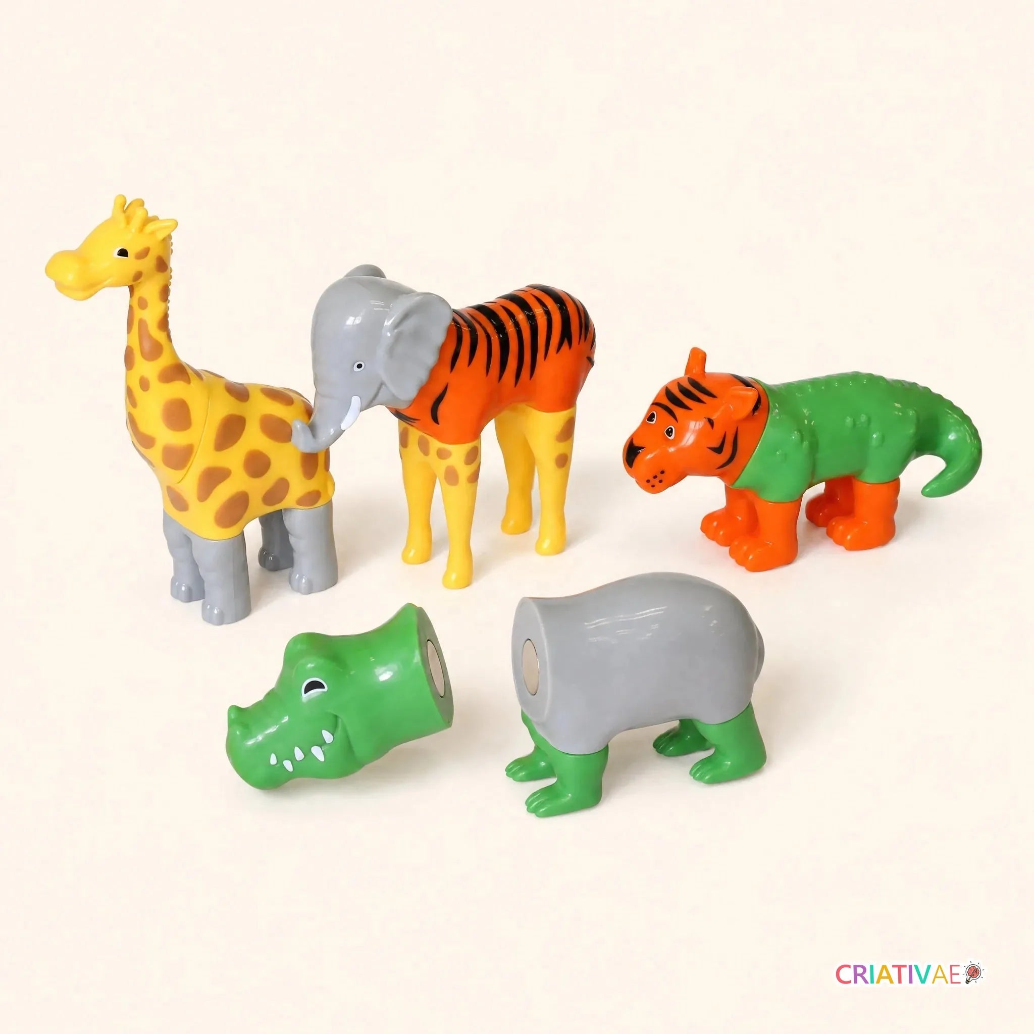 MagnetoZoo Criativae - 組み替えて何度でも遊べるマグネット3Dパズル