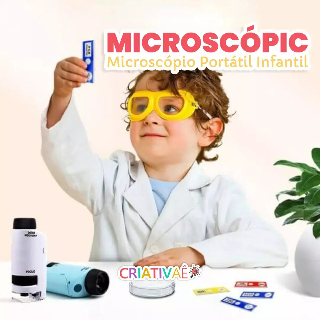 Microscopic Criativae - 120倍まで見えるこども用けんびきょう