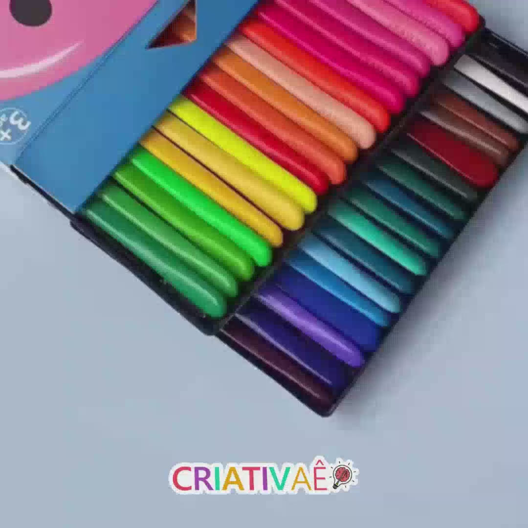 よごれないクレヨン Criativae - 手が汚れない三角クレヨン