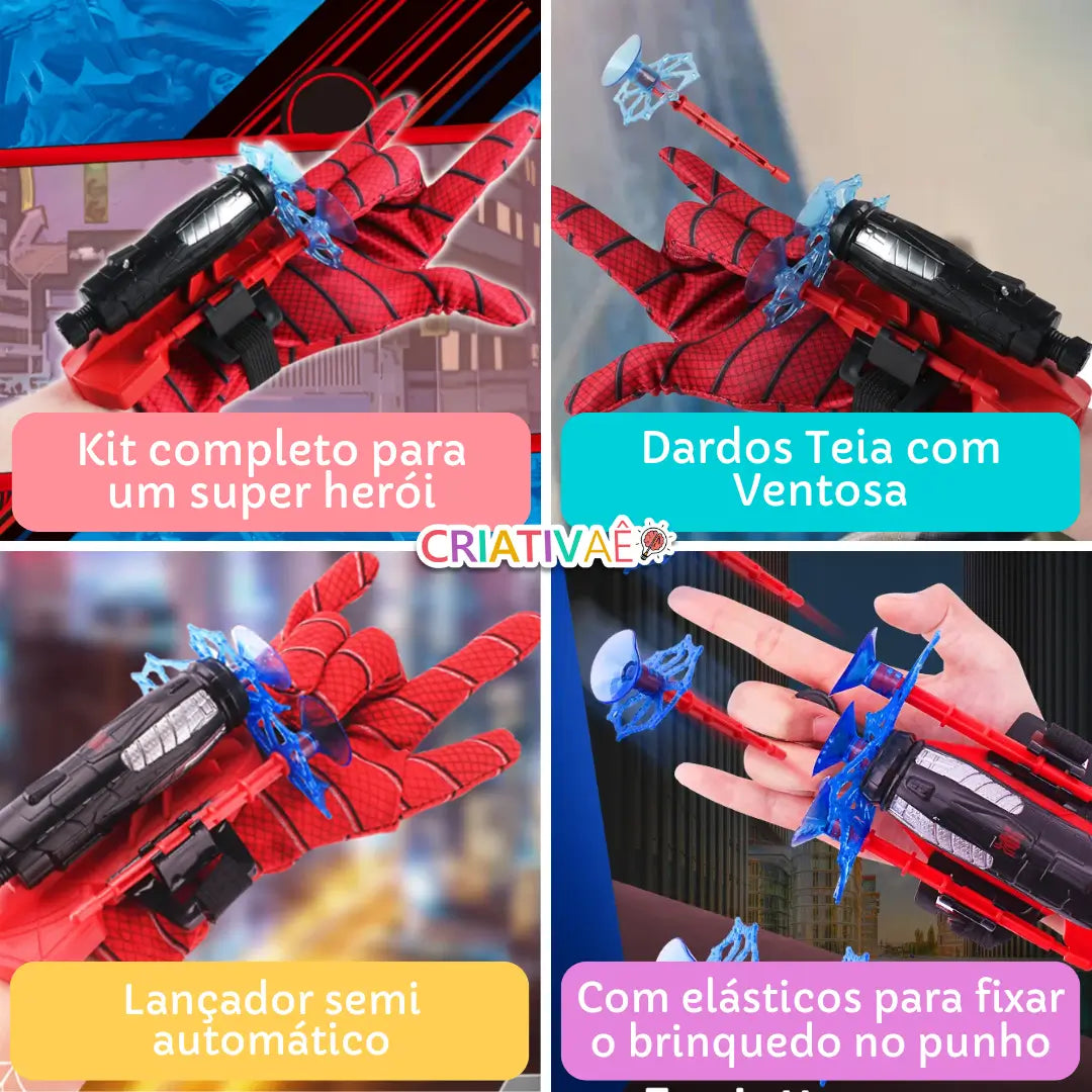 Spider Shot Criativae - 吸盤ダーツで的当て遊びのウェブランチャー