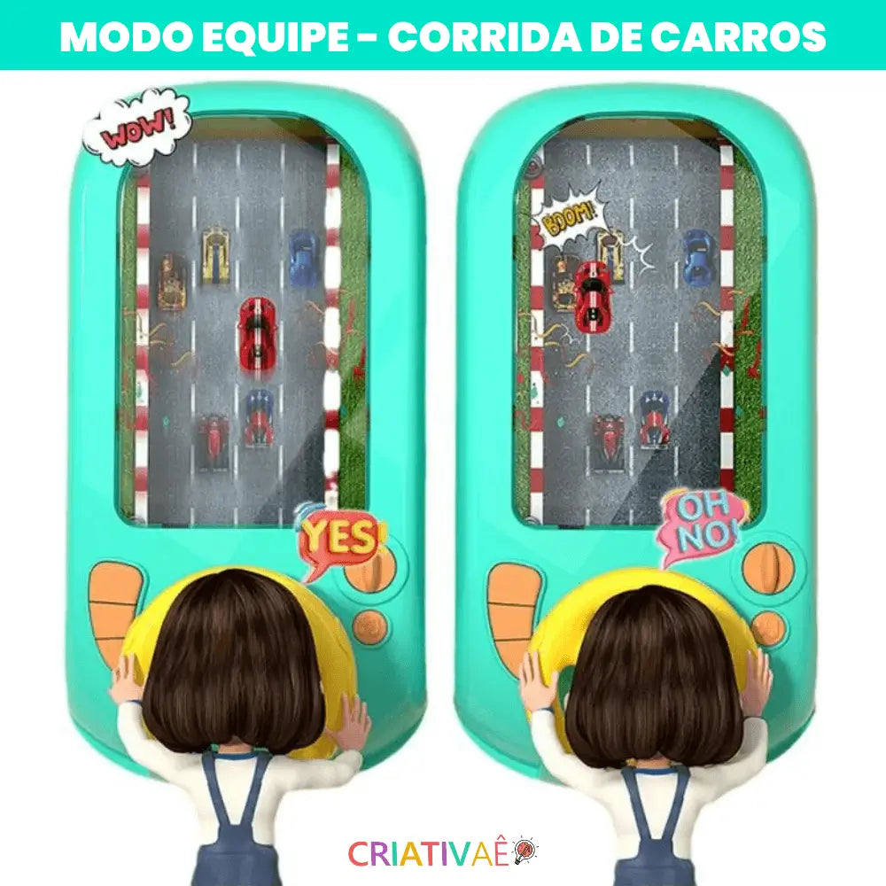 Velociracer Criativae - 本物のハンドルで遊ぶ画面なしレーシングゲーム